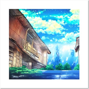 Anime Style Landscape Posters and Art